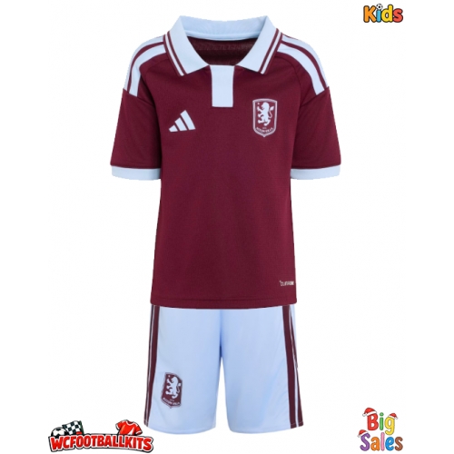Aston Villa Ollie Watkins #11 Replica Home Stadium Kit for Kids 2026-27 Short Sleeve (+ pants)